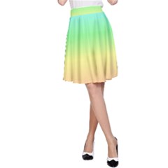 Rainbow Colors A-line Skirt by LovelyDesigns4U