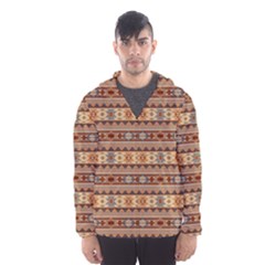 Southwest Design Tan And Rust Hooded Wind Breaker (men) by SouthwestDesigns