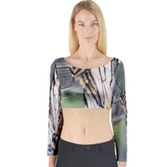 Butterfly 1 Long Sleeve Crop Top