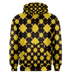 Connected Rhombus Pattern Men s Pullover Hoodie by LalyLauraFLM