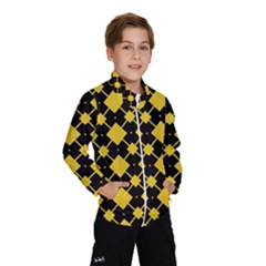 Connected Rhombus Pattern Wind Breaker (kids) by LalyLauraFLM