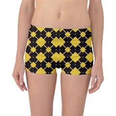 Connected Rhombus Pattern Boyleg Bikini Bottoms by LalyLauraFLM