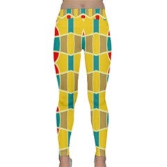 Colorful Chains Pattern Yoga Leggings by LalyLauraFLM