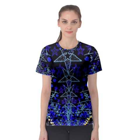 Christmas Stars Women s Sport Mesh Tees by trendistuff