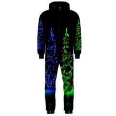 Christmas Lights 1 Hooded Jumpsuit (men)  by trendistuff