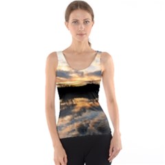 Sun Reflected On Lake Tank Top by trendistuff