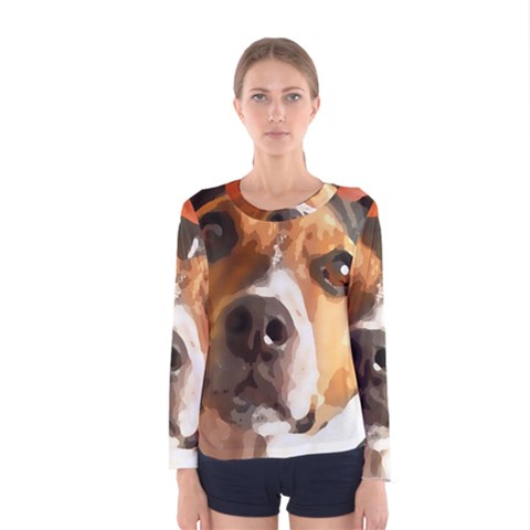 Jack Russell Terrier Women s Long Sleeve T-shirts by Rowdyjrt