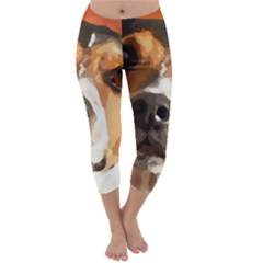 Jack Russell Terrier Capri Winter Leggings  by Rowdyjrt