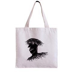 Cool Young Long Hair Man With Glasses Zipper Grocery Tote Bags by dflcprints