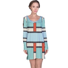 Vertical And Horizontal Rectangles Nightdress