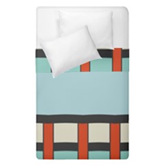 Vertical And Horizontal Rectangles  Duvet Cover (single Size) by LalyLauraFLM