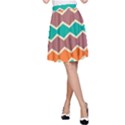 Colorful chevrons pattern A-line Skirt View1