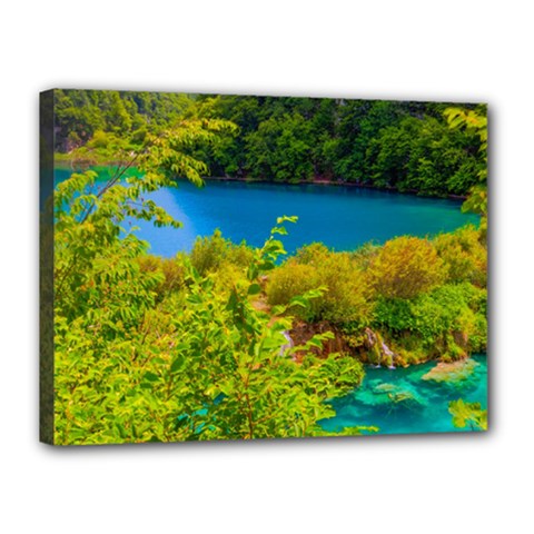 Plitvice, Croatia Canvas 16  X 12  by trendistuff