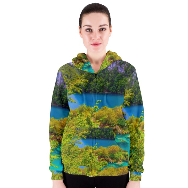 PLITVICE, CROATIA Women s Zipper Hoodies