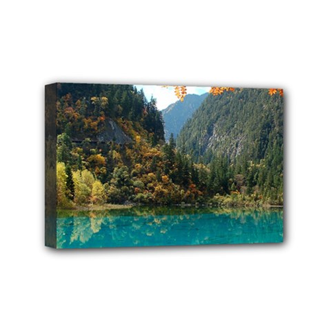 Jiuzhaigou Valley 3 Mini Canvas 6  X 4  by trendistuff