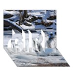 FROZEN CREEK GIRL 3D Greeting Card (7x5) 