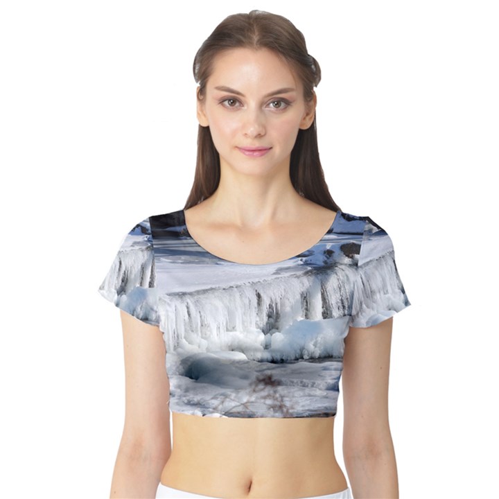 FROZEN CREEK Short Sleeve Crop Top