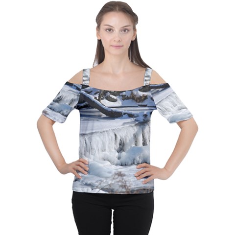 Frozen Creek Women s Cutout Shoulder Tee by trendistuff