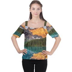 Banff National Park 4 Women s Cutout Shoulder Tee