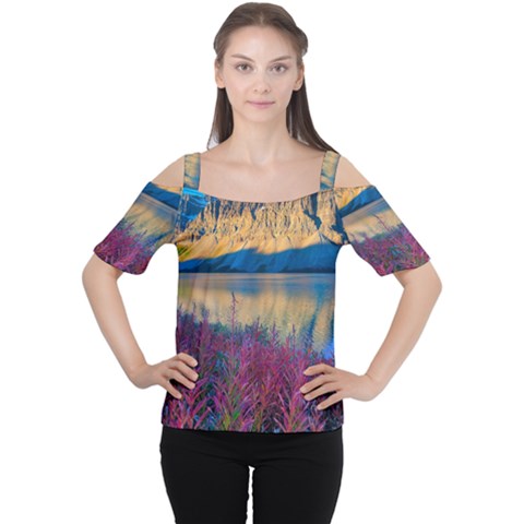 Banff National Park 1 Women s Cutout Shoulder Tee by trendistuff