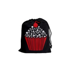 Skull Cupcake Drawstring Pouch (small) by waywardmuse