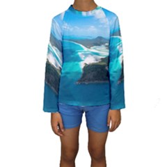 Whitehaven Beach 2 Kid s Long Sleeve Swimwear