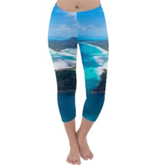 Whitehaven Beach 2 Capri Winter Leggings  by trendistuff