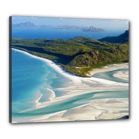 Whitehaven Beach 1 Canvas 24  X 20 