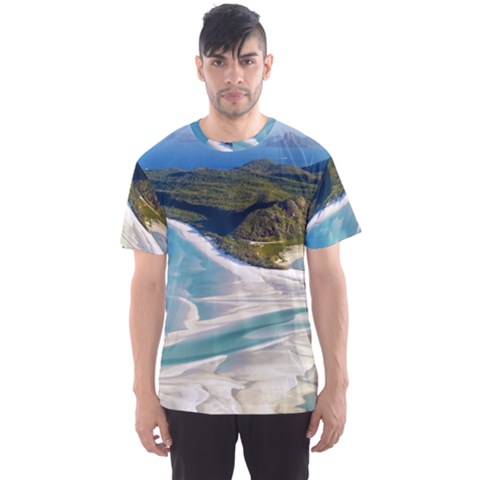 Whitehaven Beach 1 Men s Sport Mesh Tees by trendistuff