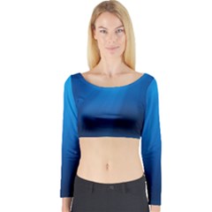 Underwater Sunlight Long Sleeve Crop Top