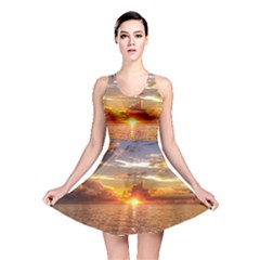 Tahitian Sunset Reversible Skater Dresses