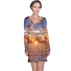 Tahitian Sunset Long Sleeve Nightdresses