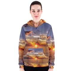 Tahitian Sunset Women s Zipper Hoodies