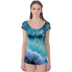 Storm Waves Short Sleeve Leotard