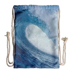 Ocean Wave 2 Drawstring Bag (large)