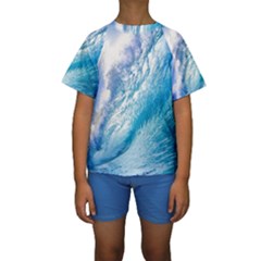 Ocean Wave 1 Kid s Short Sleeve Swimwear