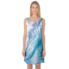 Ocean Wave 1 Sleeveless Satin Nightdresses