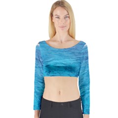 Ocean Island Long Sleeve Crop Top