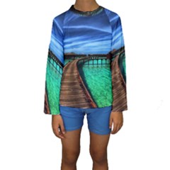 Maldives 2 Kid s Long Sleeve Swimwear