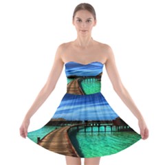 Maldives 2 Strapless Bra Top Dress by trendistuff