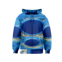 Great Blue Hole 2 Kids Zipper Hoodies by trendistuff