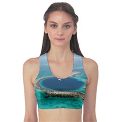 Great Blue Hole 1 Sports Bra