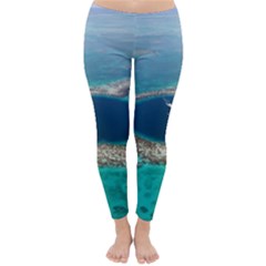 Great Blue Hole 1 Winter Leggings  by trendistuff