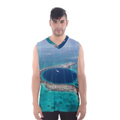 Great Blue Hole 1 Men s Basketball Tank Top by trendistuff