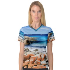 Bay Of Fires Women s V-neck Sport Mesh Tee