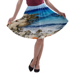 Bay Of Fires A-line Skater Skirt by trendistuff