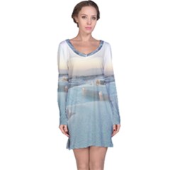 Travertine Pools Long Sleeve Nightdresses by trendistuff