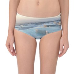 Travertine Pools Mid-waist Bikini Bottoms