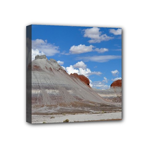 Petrified Forrest Tepees Mini Canvas 4  X 4  by trendistuff