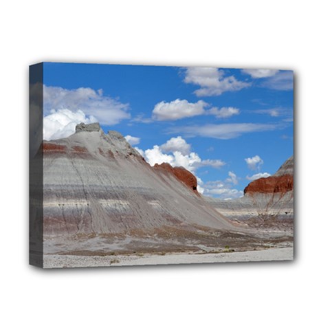 Petrified Forrest Tepees Deluxe Canvas 16  X 12  